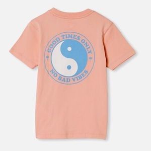 NWT Cotton On Boys No Bad Vibes Yin Yang Tee 5